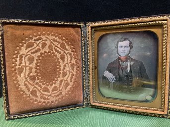 Early Photography #3: Rare Mid 1800s Complete With Connected Clasps 1/4 Plate Daguerreotype: The  Dapper Man