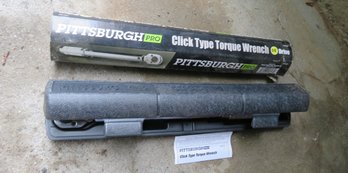 Pittsburgh Click Torque Wrench 3/8 Drive Like New