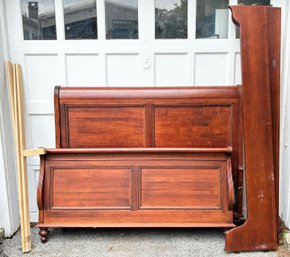 A Queen Sleigh Bedstead, Possibly Pottery Barn