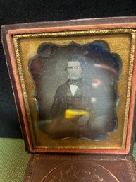 Early Photography #4: Rare Mid 1800s 1/4 Plate Complete Daguerreotype: An Important Man