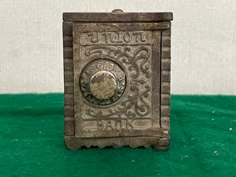 Antique Cast Iron Safe Bank By Kenton Brand Union Bank