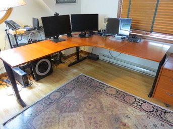 L Shaped Corner Desk - Has Great Workspace