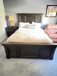 Emerald Home Furnishings, Since 1962, Wood Bed, With Matching End Table