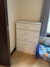 5 Drawer White Dresser