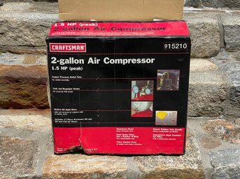 New Craftsman 2 Gallon Air Compressor