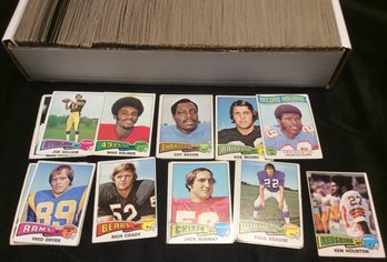 Box Filled With Over (700) 1975 Topps Football Cards - K