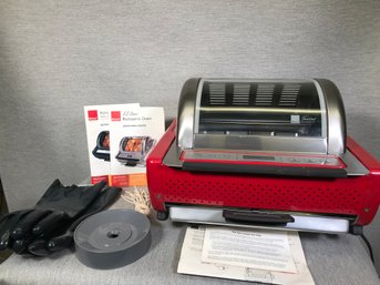 Brand New $175 RONCO - EZ STORE Digital Showtime Rotisserie And BBQ Oven - With All Extras Shown ! - WOW !