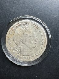 1911 Barber Silver Half Dollar