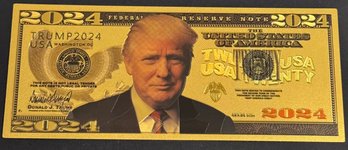 Gold Colored Trump Bill