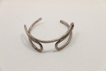 Vintage Handmade Sterling Modernist Bracelet
