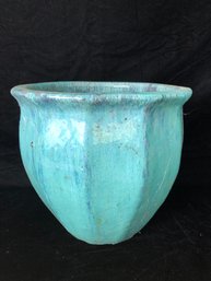 Blue Glazed Planter