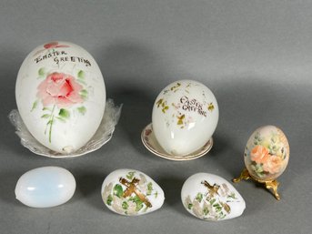 Assortment Of Vintage Egg Decor