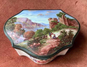 Beautiful Antique Enamel Box