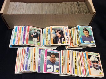 Box Filled With Over (1000) 1978 Topps Football Cards - K