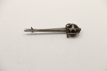 Vintage Sterling Silver Scarf Or Maybe Kilt Pin