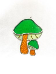 Iridescent Groovy Mushroom Suncatcher