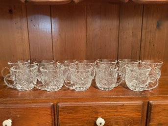 Set Of 12 Waterford Glandore Hot  Punch Crystal Cups.