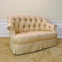 A High Quality Petite Tufted Love Seat