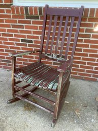 Solid Wood Porch Rocking Chair