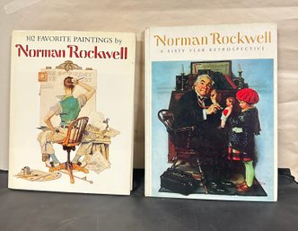 102 Favorite Paintings By Norman Rockwell Book & Norman Rockwell A Sixty Year Retrospective Book.   KF-C2