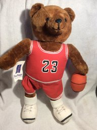 1991 Six Flags Theme Parks Michael Jordan  Basketball Teddy Bear 24' Tall - K