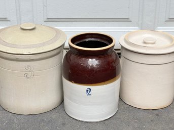 Collection Of Antique Crocks
