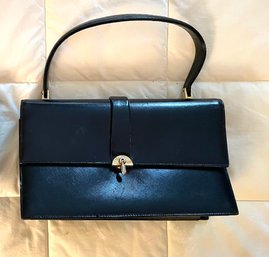 Vintage Coblentz Black Leather Handbag