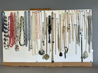 Large Group Of Costume Jewelry Necklaces