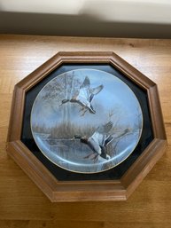 Framed Decorative Duck Plate