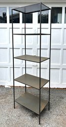 A Forged Metal Shelf By Restoration Hardware