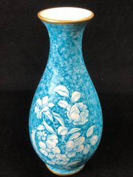 Blue And White Floral Vase Made In Spain