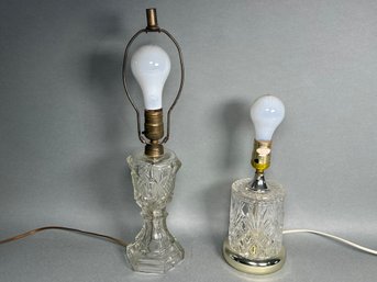 Vintage Cut Glass Lamps