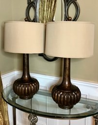 Pair Of Elegant Table Lamps From PIER ONE