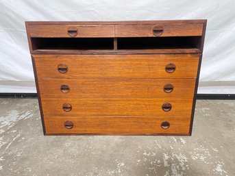 Mid Century Kai Kristiansen Wall Unit Piece With Drawers For HG Furniture