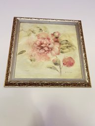 Floral Framed, And Nicely Finished, Wall Art