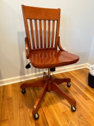 Wood Armless Desk Chair