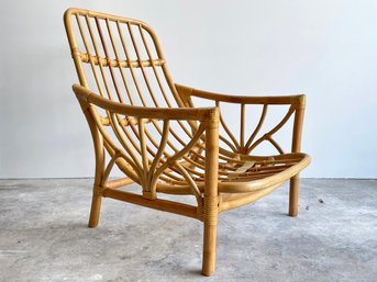 A Fabulous Vintage Rattan Arm Chair (Possibly Ficks Reed)