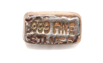 .999 Fine Silver Bar - Over 8 Grams!