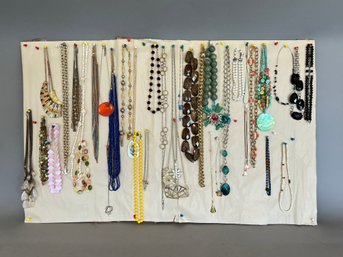 Large Group Of Costume Jewelry Necklaces