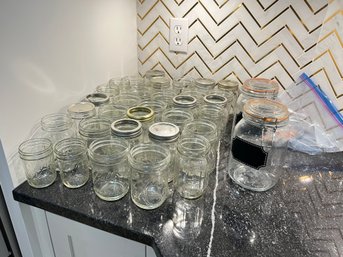 Large Lot Of Mason Jars