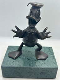 RARE Vintage Chilmark Walt Disney DONALD DUCK Solid BRONZE Sculpture- Only 75 Ever Made
