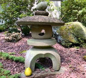 Large Vintage Cement Pagoda