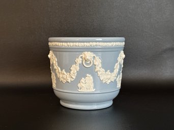 A Beautiful Cachepot By Wedgwood, Embossed Queen's Ware