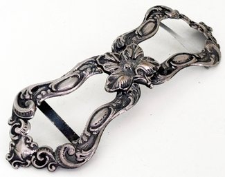 A Vintage Sterling Silver Belt Buckle