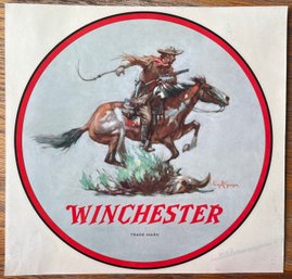 Large Unused WINCHESTER Vintage Decal