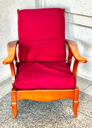Vintage Solid Mape Lounge Chair