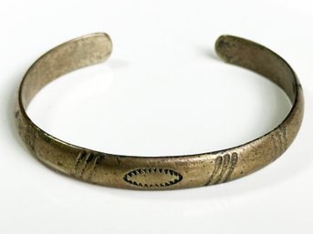 A Vintage Southwestern Brass Bracelet