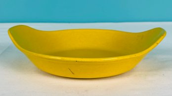 Yellow Enamelware Cast Iron Mini Serving Pan