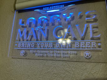 Lighted Man Cave Sign