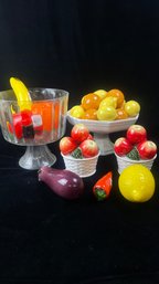 Glass Fruit Decor